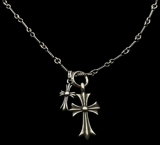 Chrome Hearts Double Cross Ring Pendant