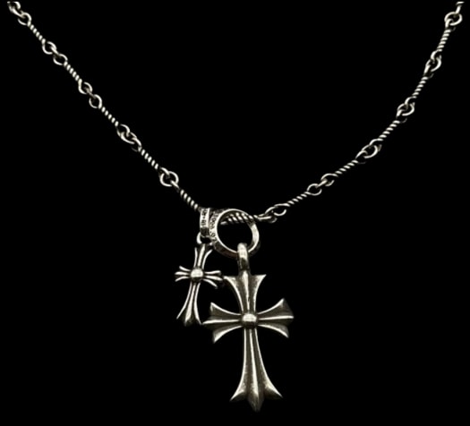Chrome Hearts Double Cross Ring Pendant