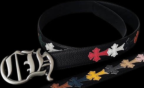 Chrome Hearts Leather Patchwork Belts