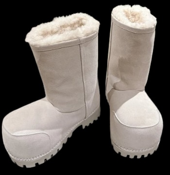 Balenciaga Alaska
Fur Mid Boot 
(White)
