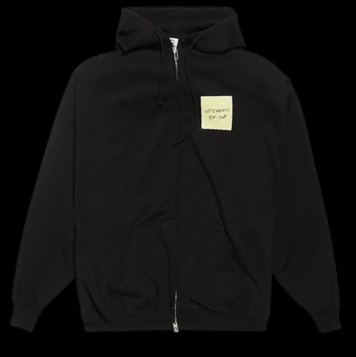 Vetements Note Zip Up