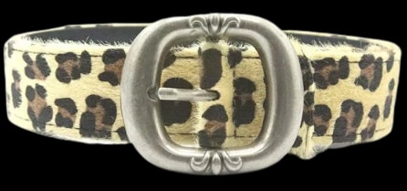 Fuzzy Leopard Belt