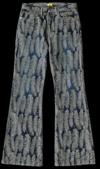 Kapital Leaf Print Denim