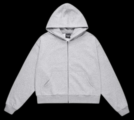 High Quality Cropped Blank Zipper