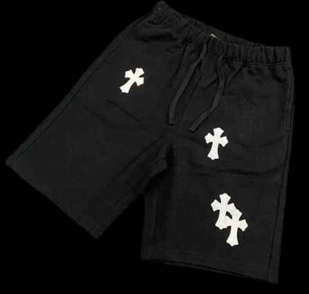 Chrome Hearts Leather Cross Shorts