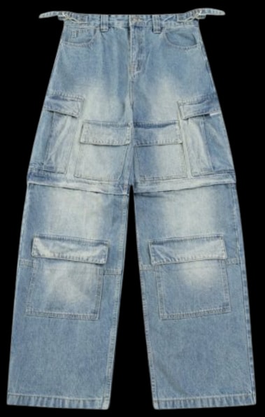 Balenciaga Transformer Denim Cargo