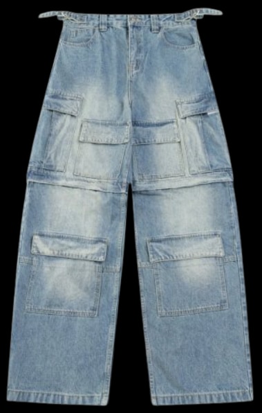 Balenciaga Transformer Denim Cargo