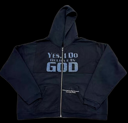 ERD "Believe In God" Zip Up Hoodie