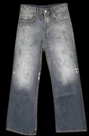 Acne Studios Paint Splatter Flared Jeans