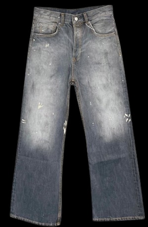 Acne Studios Paint Splatter Flared Jeans