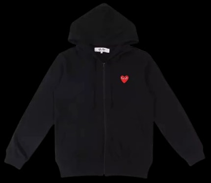 CDG Heart Zip