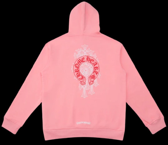Pink Logo Chrome Hearts Hoodie