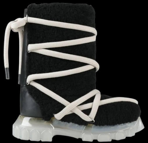 Rick Owens 
Lunar Boots Transparent