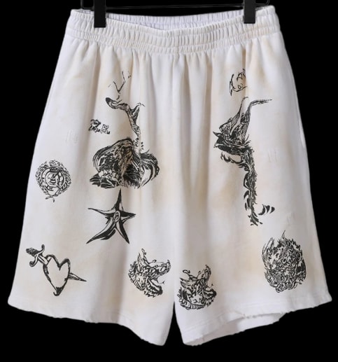 Balenciaga Graffiti Shorts