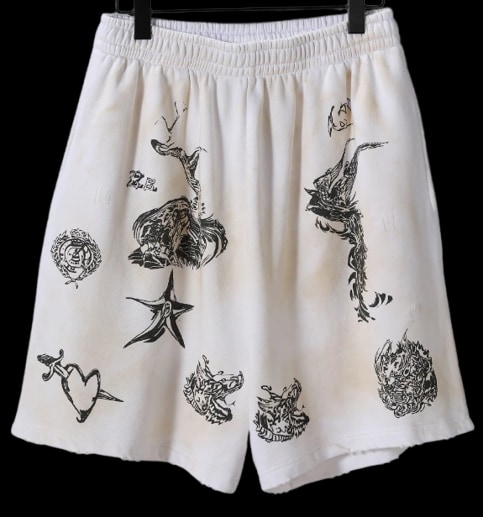 Balenciaga Graffiti Shorts