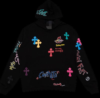 Chrome Hearts Leather Patch Hoodie