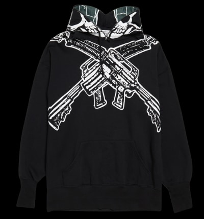 Vetements Skull Zip Up Hoodie