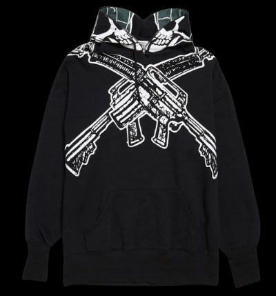 Vetements Skull Zip Up Hoodie