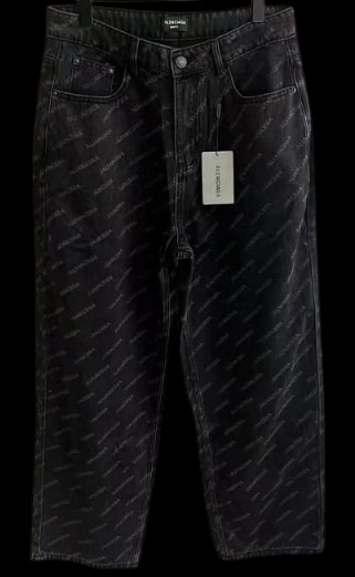 Balenciaga Logo Print Jeans