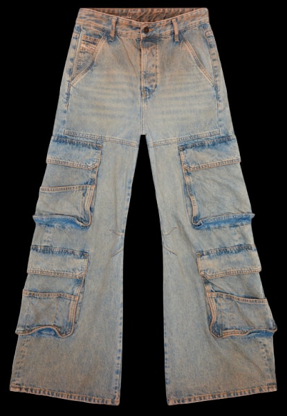 Diesel Washed Denim Cargo