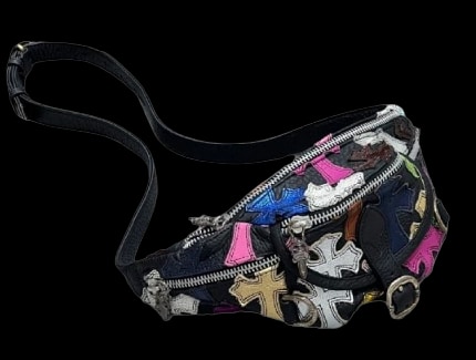 Chrome Hearts Leather Side Bag