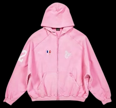 Balenciaga Pink Polo Hoodie