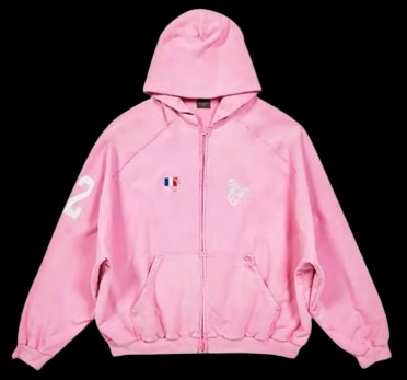 Balenciaga Pink Polo Hoodie