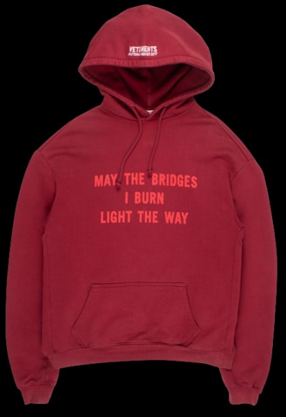 Vetements Bridges Burn Hoodie