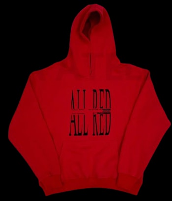 Playboicarti All Red Hoodie