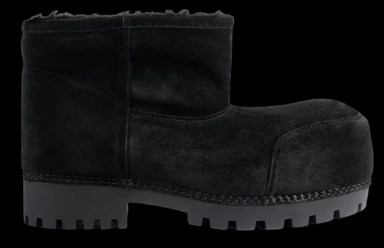 Balenciaga Alaska
Fur Low Boot 
(Black)