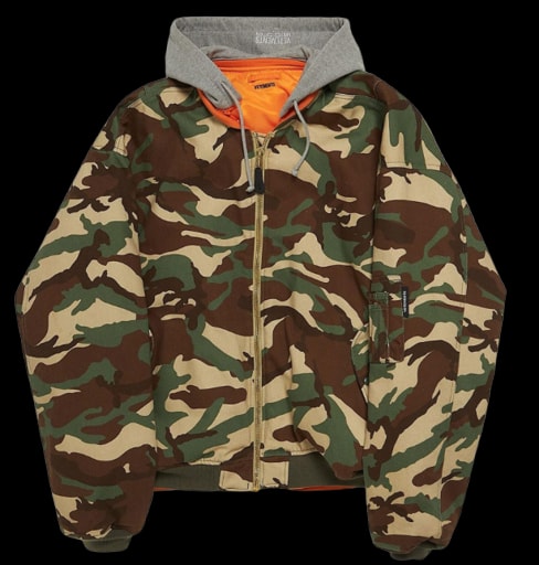Vetements Camouflage Bomber Jacket