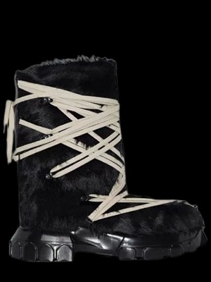 Rick Owens Fur Lunar Boots