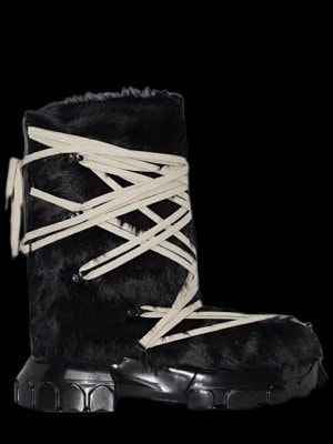 Rick Owens Fur Lunar Boots