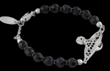 Vivienne Westwood Black Pearl Bracelet (2 colorways)