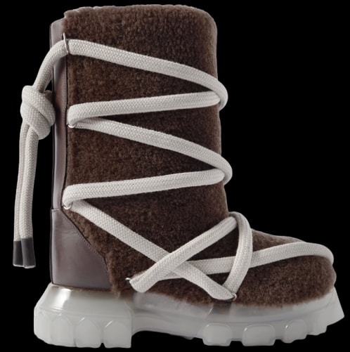Rick Owens Brown Lunar Boots