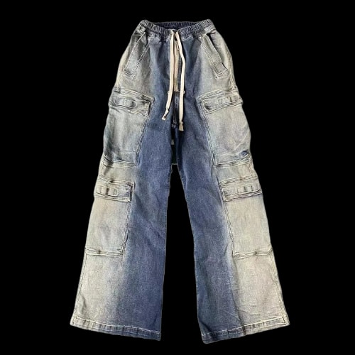 Rick Owens Edfu Cargo Denim Cargo (blue)