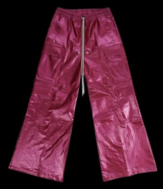 Rick Owens Edfu Cargo Waxed Pink