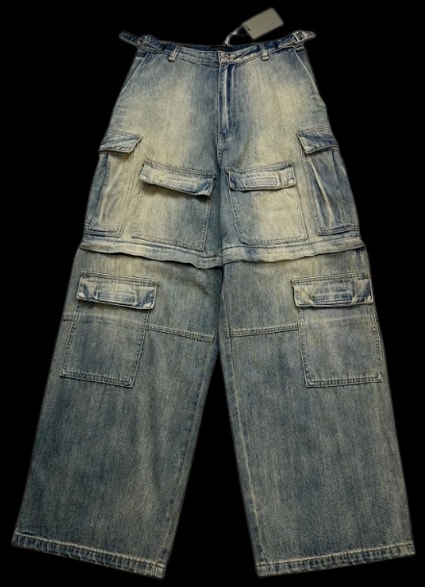 Balenciaga Denim Cargo Pants