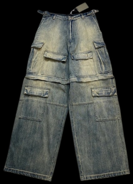 Balenciaga Denim Cargo Pants